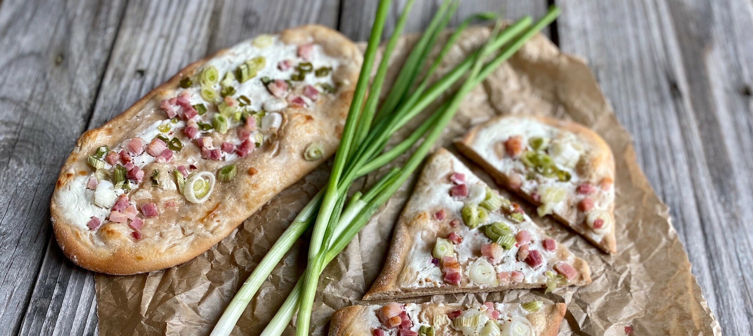 Picture flat bread with topping