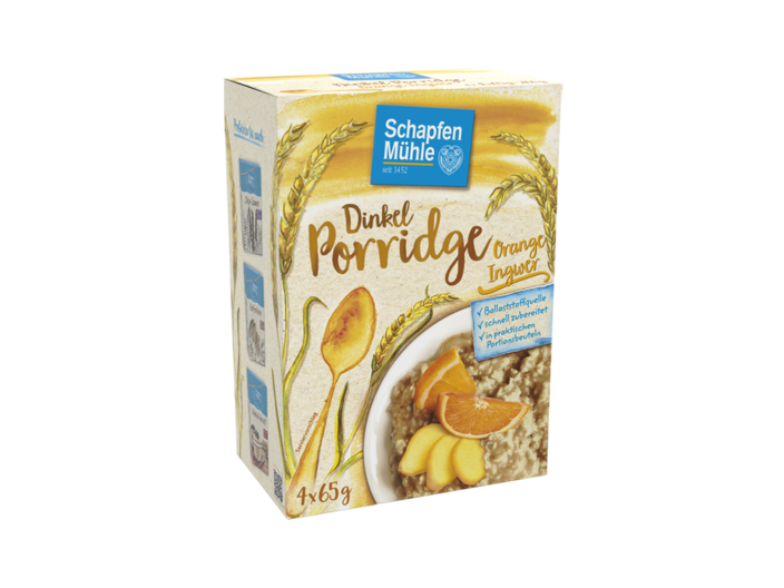 Abbildung Dinkel-Porridge Orange Ingwer